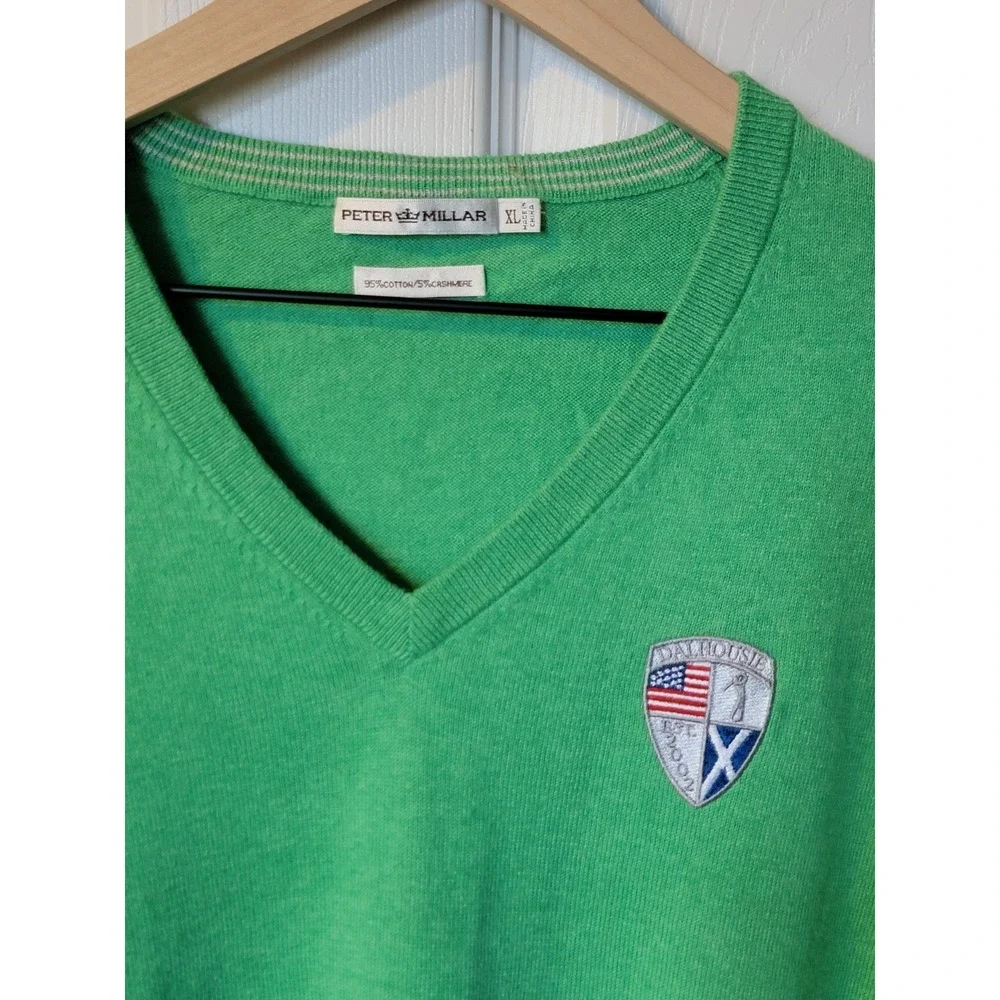 Peter Millar Dalhousie Country Club Golf Sweater Mens Cotton Cashmere Blend XL